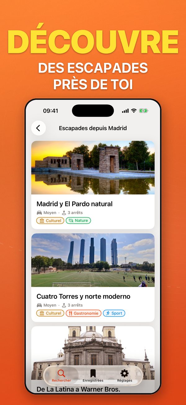 Découvrez des escapades près de chez vous