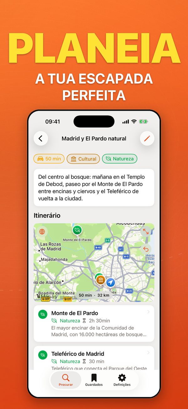Planeia o teu passeio perfeito